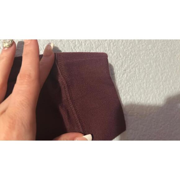 Pink Victoria Secret Burgundy Long Sleeve Sweatshirt - Picture 7 of 8